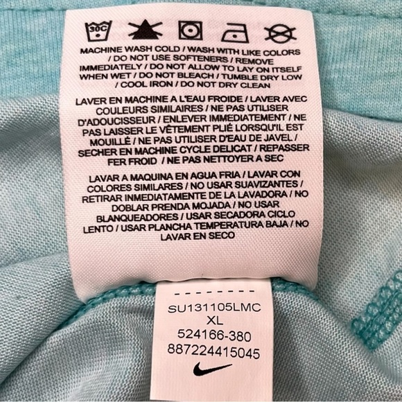 Nike Dry Fit Racer Back Tank Top in Tuquoise - Picture 10 of 10